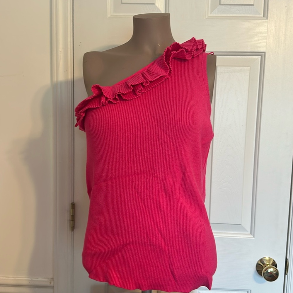 NWT Sofia Vergara One Shoulder Sweater sz XL
